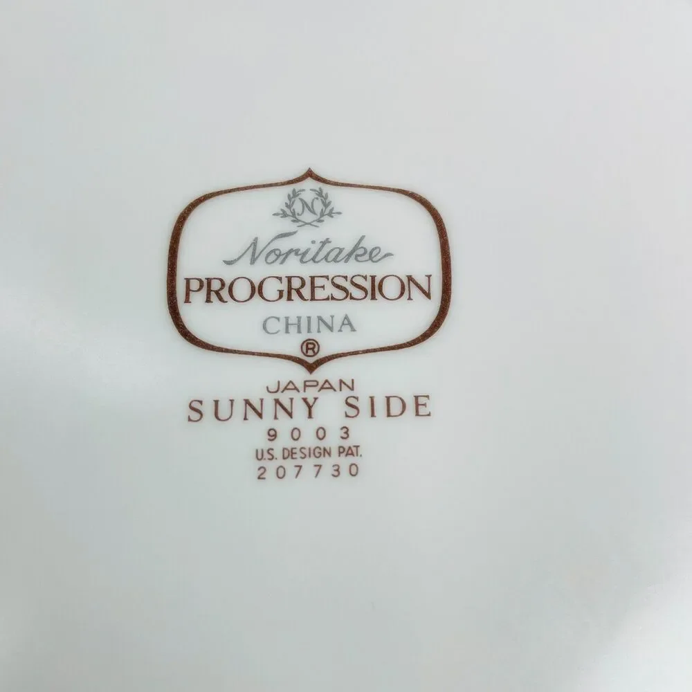 Noritake Sunny Side Progression Salad Plates Lot 2 Japan 9003 Vintage MCM 8.25